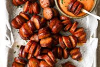 Hasselback Kielbasa Bites with Tangy Mustard Aioli Recipe
