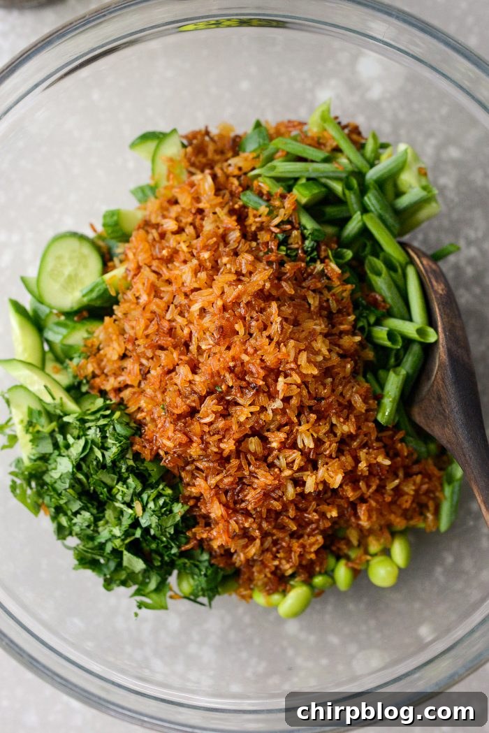 add crispy rice