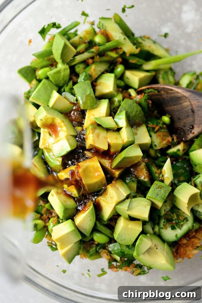 pour over salad