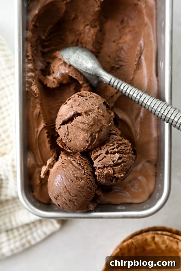 Homemade No-Churn Chocolate Ice Cream Recipe 2 No Churn Chocolate Ice Cream