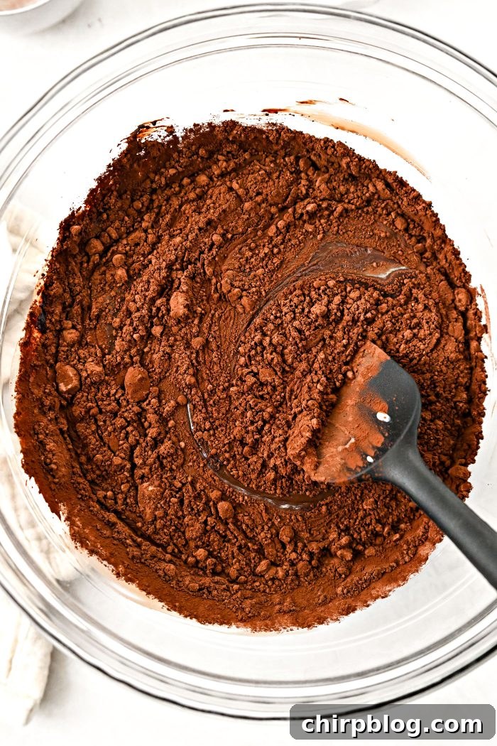 Homemade No-Churn Chocolate Ice Cream Recipe 10 stir to combine